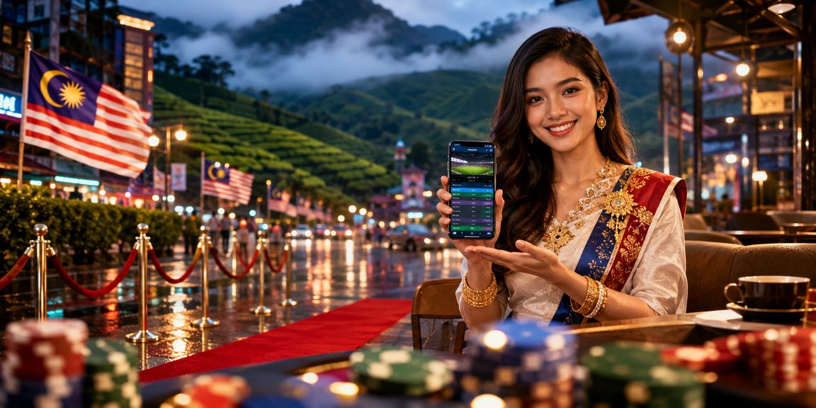 Pemain Malaysia menikmati permainan kasino meja dalam talian melalui telefon pintar minion888